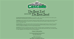 Desktop Screenshot of cascadeinternationalseed.com
