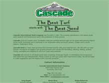 Tablet Screenshot of cascadeinternationalseed.com